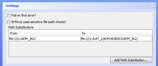 Popup window for entering substitution 'find-and-replace'